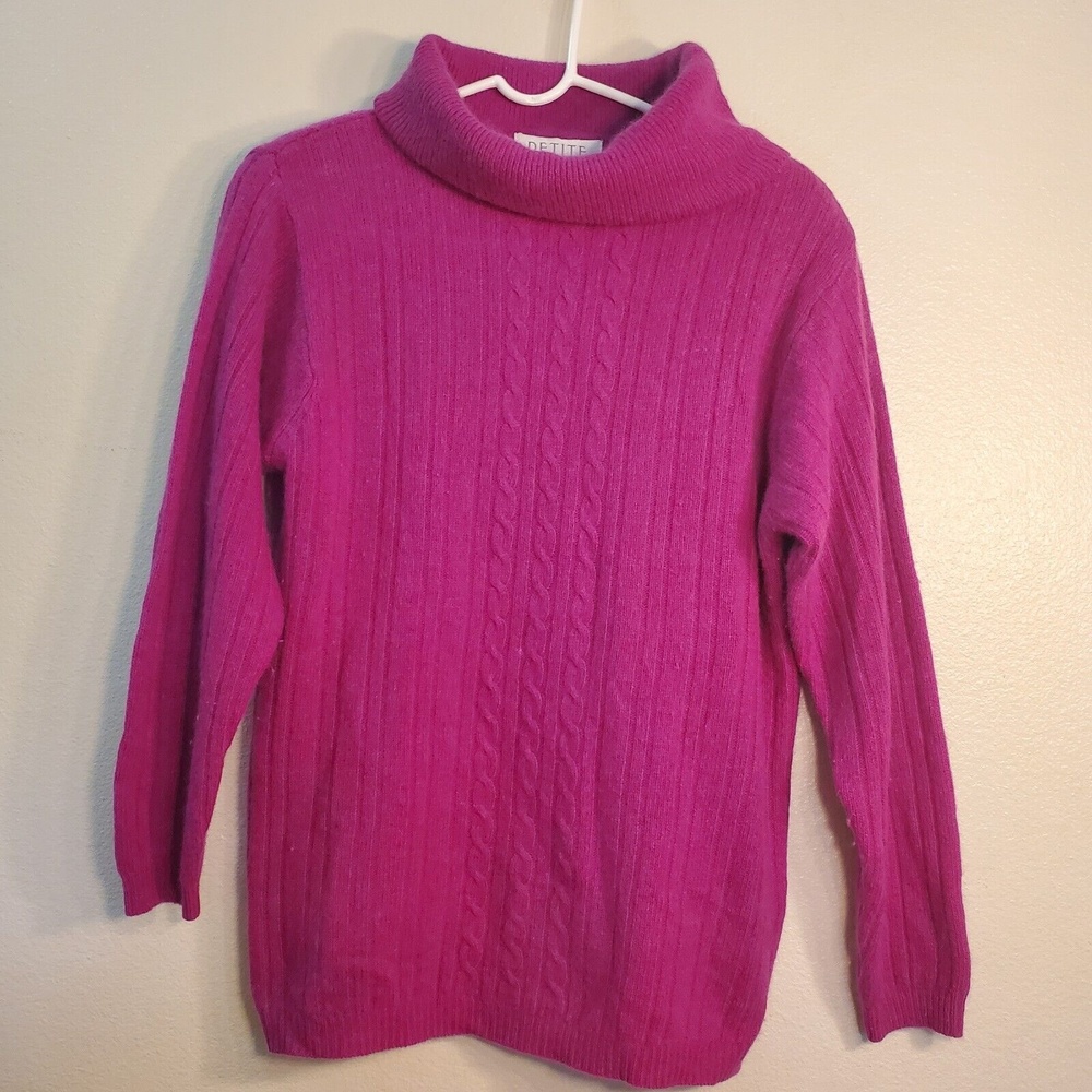 Petite Sophisticate Sweater Size S Lambswool/Rabbit Hair/Nylon